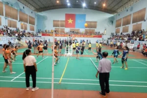 Kích thước sân bóng chuyền hơi nam và nữ đúng tiêu chuẩn 2024