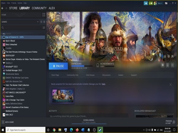 Mua và tải game AOE trên Steam