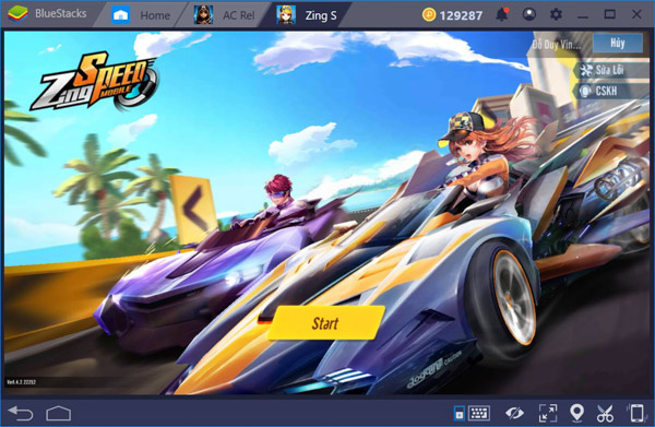 Tải Zing Speed PC bằng giả lập BlueStacks