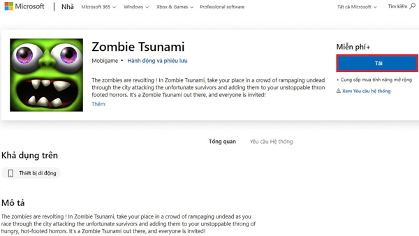 Tải game Zombie Tsunami trên PC