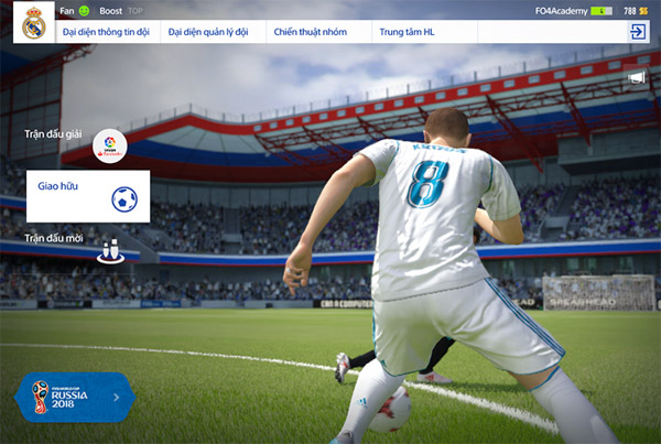 Chế độ giao hữu FIFA Online 4