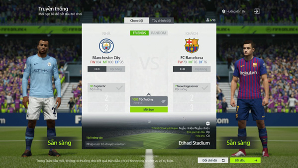 Trận đấu mời FIFA Online 4