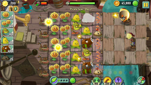 Mẹo chơi Plants vs Zombies 2 hiệu quả