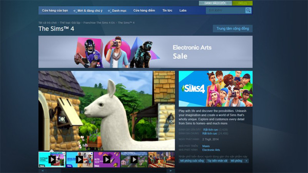 Tải và cài đặt The Sims 4 trên Steam