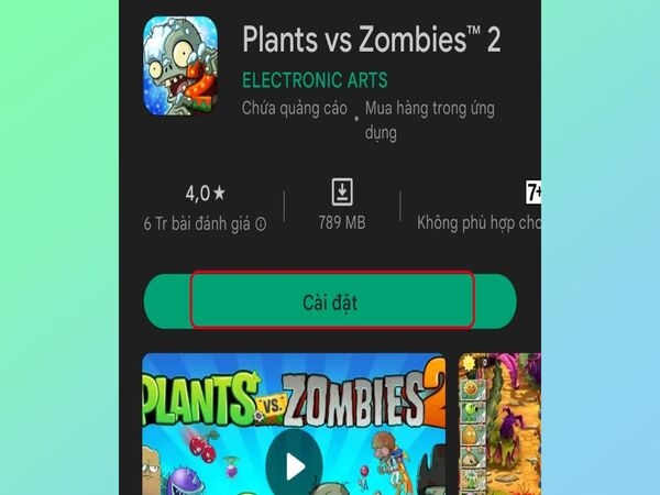 Cách tải Plant vs Zombie 2 trên điện thoại Android