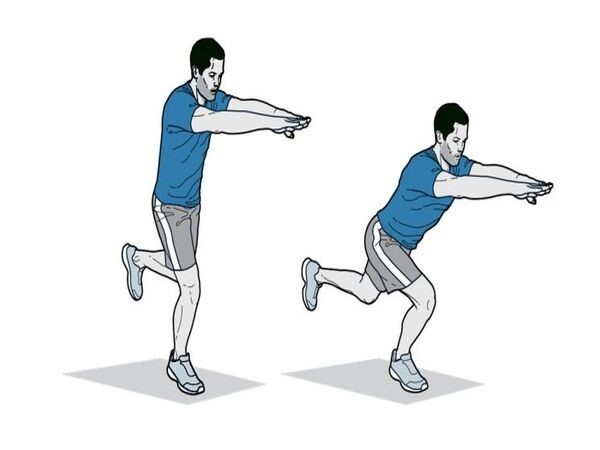 Bài tập squats bằng 1 chân