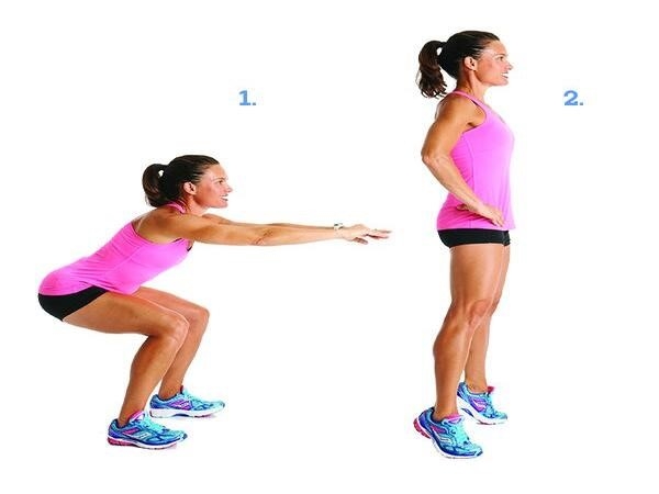 Bài tập Plie Squats và nâng gót chân