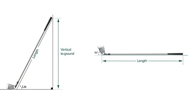 Kích thước tiêu chuẩn của gậy golf