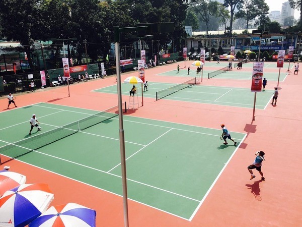 Diện tích của sân tennis