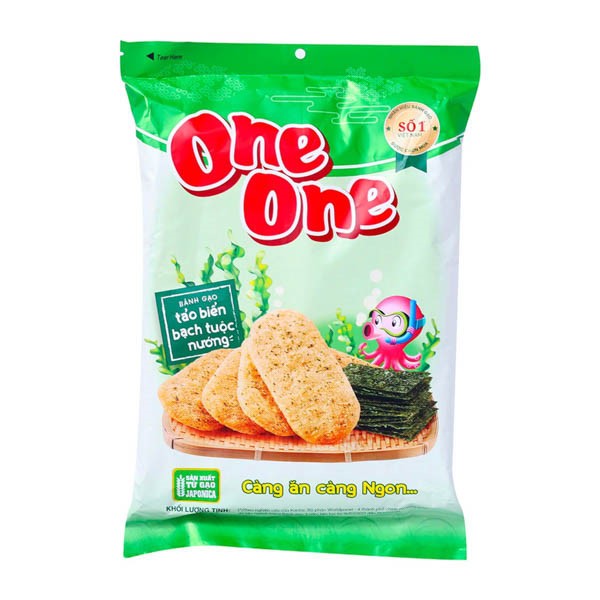 Bánh gạo One One vị tảo biển bạch tuộc nướng