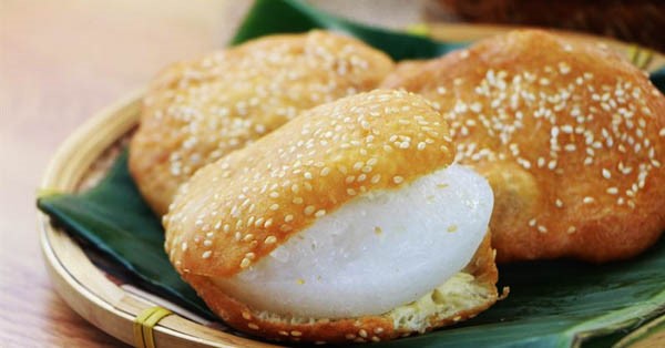 Bánh tiêu kết hợp bánh bò