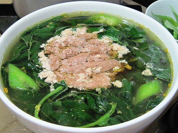 Canh cua đồng chua cay
